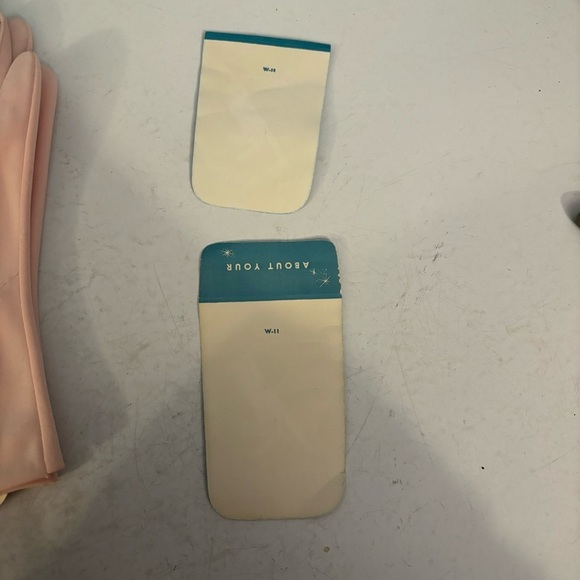 Vintage deadstock Hansen women’s pink pastel nylon gloves size 6.5 - Picture 8 of 10